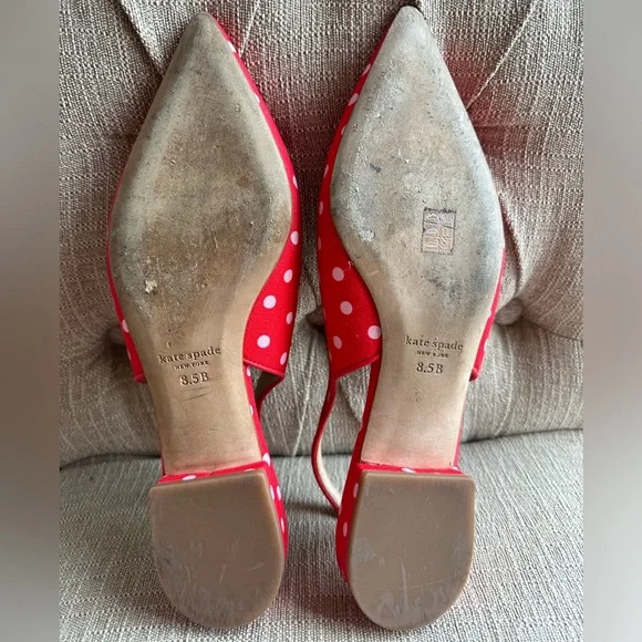 Kate Spade
Women's Veronica Slip-On Pointed-Toe Slingback Flats polka Dots - Picture 5 of 7